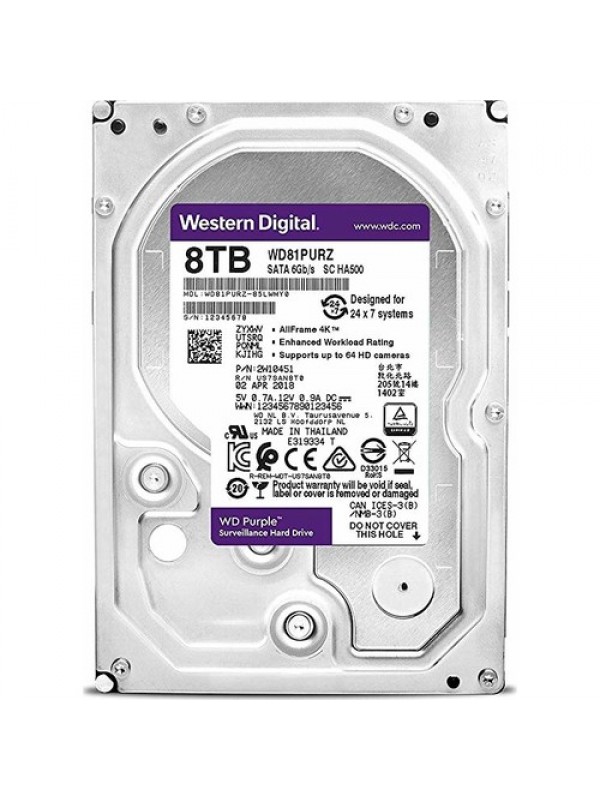 WD Purple 8TB 7200RPM SATA Hard Disk …