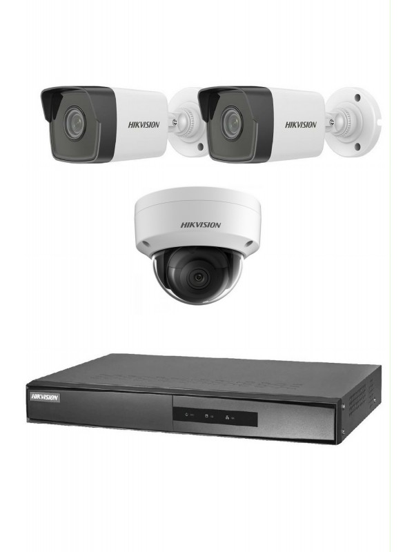 Hikvision 3'lu 2MP 1080P IP Seti…