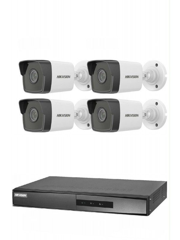 Hikvision 4'lu 2MP 1080P IP Seti…