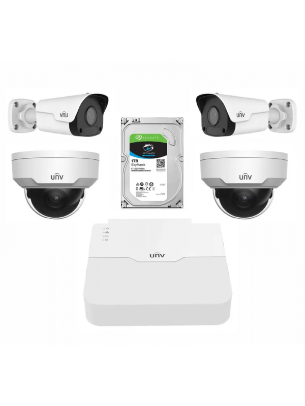 Uniview 4 Lu IP Kamera Seti…