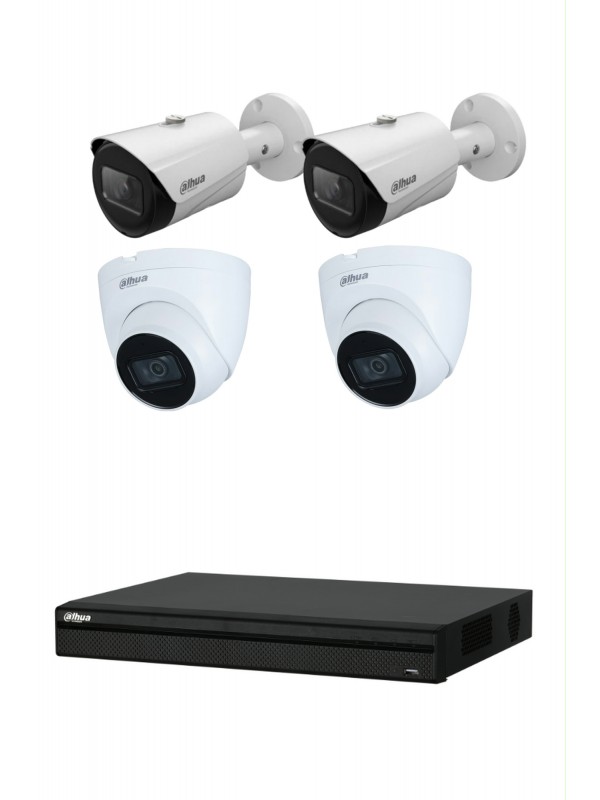 Dahua 4 Lu IP Kamera Seti…